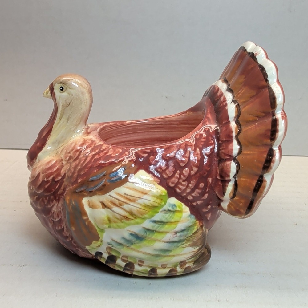 Yankee Candle Ceramic Turkey Tea Light Votive Holder‎ Thanksgiving Decor 1231389